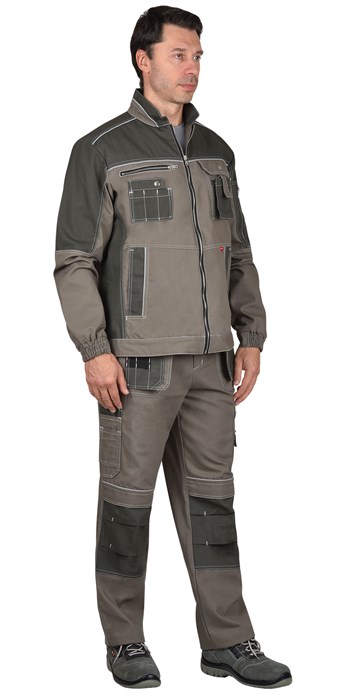 Куртка СИРИУС-ТОКИО т. песочный с хаки  100%х/б пл. 265 г/кв.м - фото 15992