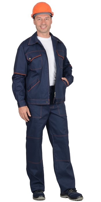 Костюм СИРИУС-ПРОФИ-2 куртка, брюки 100% х/б, пл. 210 г/кв.м - фото 16230