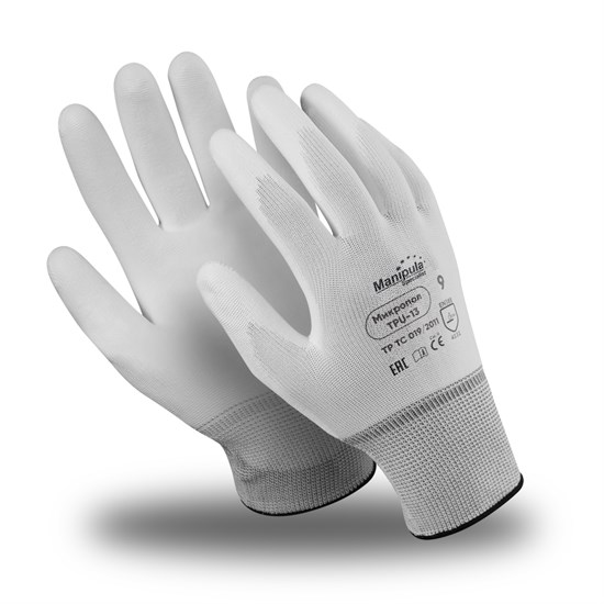Перчатки Manipula Specialist® Микропол (нейлон+полиуретан), TPU-13/MG-162 - фото 21497
