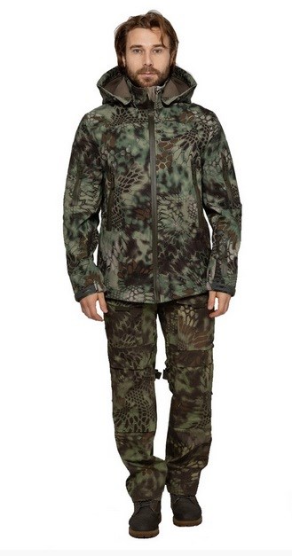 Куртка мужская демисезонная "Tactical" КМФ питон лес - фото 23389