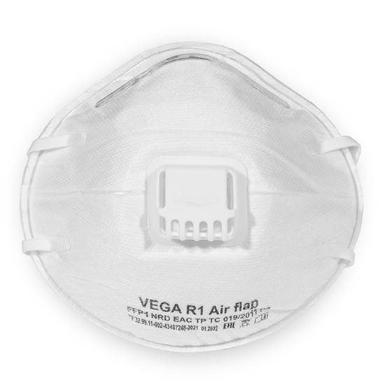 Респиратор VEGA R1 FFP1 Air flap (уп. 10 шт) - фото 30292