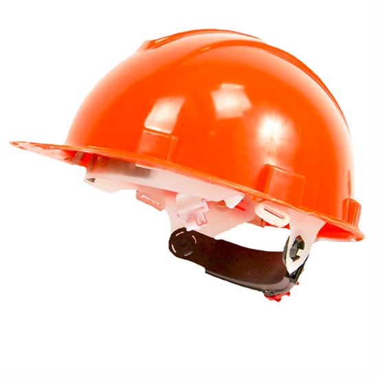 Каска защитная с храповым механизмом Юнона (текс. оголовье) оранжевая - фото 30426