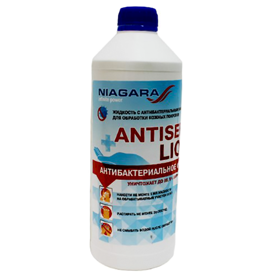 Антисептик для рук с антибактериальным эффектом "Antiseptic Liquid", 1,5 л, ПНД с крышкой - фото 30714