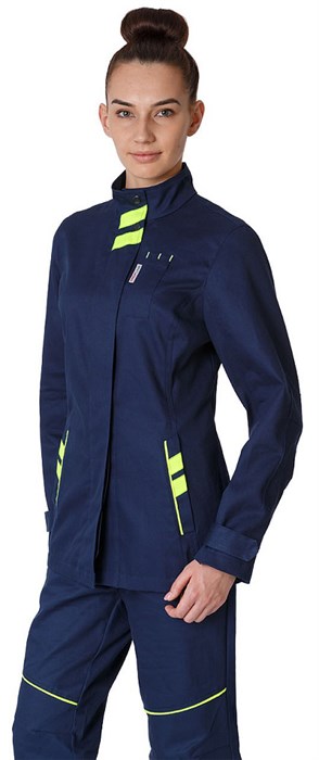 Куртка удлиненная женская PROFLINE SPECIALIST (тк.Саржа), т.синий - фото 37228