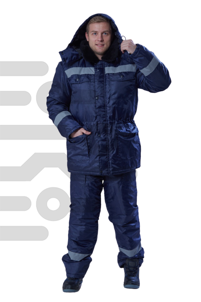 Зимний рабочий костюм «Мастер-Д» (оксфорд) Куртка/полукомбинезон - фото 7702