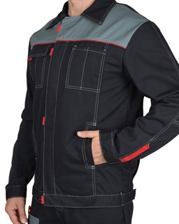 Костюм СИРИУС-ФАВОРИТ куртка, полукомбинезон, 100% х/б, пл. 270 г/кв.м - фото 14832