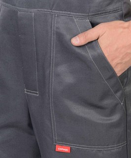 Костюм СИРИУС-СИТИ : куртка .,п/к т.серый со св. серым СОП 50 мм - фото 15145