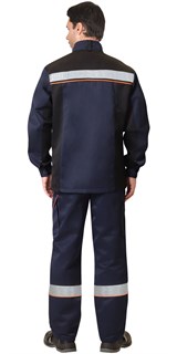 Костюм СИРИУС-ПРАКТИК СОП-50  куртка, брюки синий с черным СОП 50мм - фото 15223