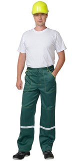 Костюм СИРИУС-МЕХАНИК куртка, брюки зелёный с жёлтым и СОП - фото 15569
