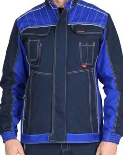Куртка "СИРИУС-Престиж-Люкс"  синий с васильковым пл. 280 г/кв.м - фото 15852