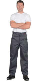 Костюм СИРИУС-ФАВОРИТ куртка, брюки т.серый со св.серым - фото 16078