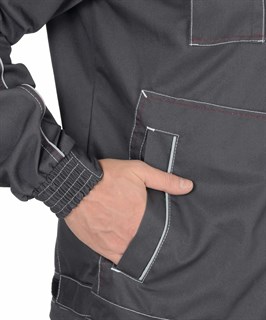Костюм СИРИУС-АЛЕКС куртка, брюки т. серый - фото 16148
