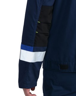 Куртка СИРИУС-БОСТОН т.синяя с васильковой и черной отделкой - фото 16406