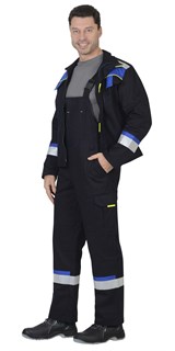 Костюм СИРИУС-БОСТОН куртка, полукомбинезон, 100% х/б, пл. 320 г/кв.м - фото 16508