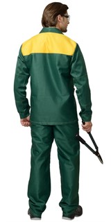 Костюм СИРИУС-СТАНДАРТ куртка, брюки зеленый с желтым - фото 17022