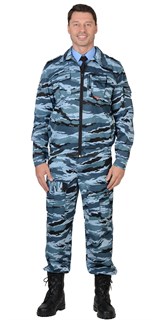 Костюм СИРИУС-ФРЕГАТ куртка, брюки (тк. Грета 210) КМФ Серый вихрь - фото 17203
