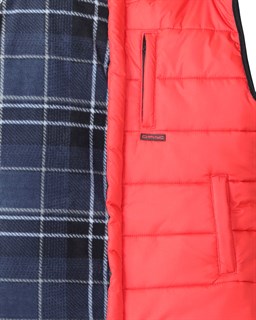 Жилет СИРИУС-ЗОДИАК утепленный с капюшоном красный с флисовой подкладкой - фото 21964