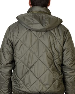 Куртка СИРИУС-ПРАГА-ЛЮКС короткая с капюшоном, оливковая - фото 22051
