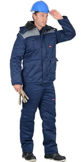 Куртка СИРИУС-ПРОФЕССИОНАЛ синяя с серым - фото 22359