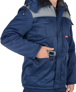 Куртка СИРИУС-ПРОФЕССИОНАЛ синяя с серым - фото 22363