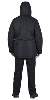 Куртка СИРИУС-КАЙМАН черная, подкладка флис - фото 22509