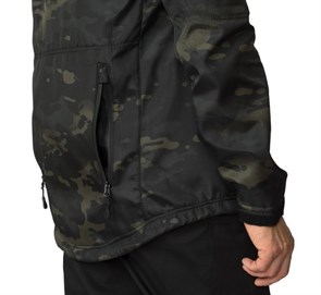 Куртка мужская демисезонная "Tactical" КМФ черный ягель - фото 23403