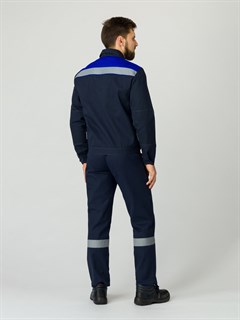 Костюм Липецк-1 СОП (тк.Смесовая,260) брюки, т.синий/васильковый - фото 24622