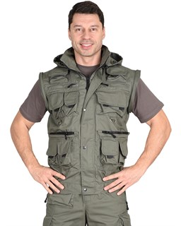 Костюм СИРИУС-ТИГР куртка, брюки (тк. Rodos 245) Оливковый - фото 24832