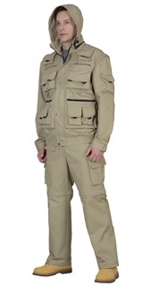 Костюм СИРИУС-ТИГР куртка, брюки (тк. Rodos 245) Песочный - фото 24849