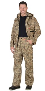 Костюм СИРИУС-ПУМА куртка, брюки (тк. Грета 210) КМФ Памир - фото 25002