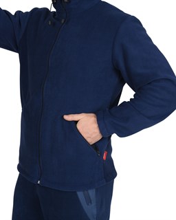 Куртка флисовая темно-синяя - фото 25037