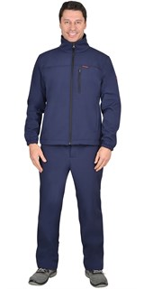 Костюм "Азов" синий софтшелл пл 350 г/кв.м Костюм "Азов" синий софтшелл пл 350 г/кв.м