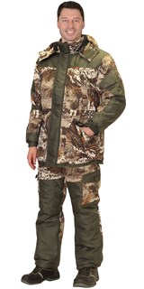 Костюм "ГОРКА" зимний: куртка дл., брюки (тк.CROWN-230) КМФ "Серый мох"