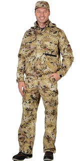Костюм СИРИУС-ПУМА куртка, брюки (тк. Грета 210) КМФ Саванна - фото 25409