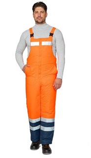Костюм мужской утеплённый "Спектр 2 Ультра" оранжевый/синий (куртка и полукомбинезон) - фото 27586