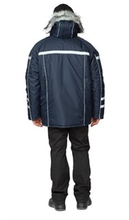 Куртка мужская утеплённая "Аляска Ультра" тёмно-синяя - фото 27710