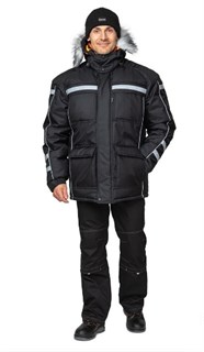 Куртка мужская утепленная "Аляска Ультра" чёрная