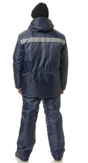 Костюм мужской утеплённый "Мастер-В" синий (куртка и брюки) - фото 27863