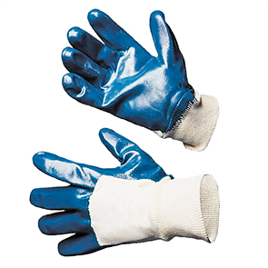 Перчатки нитриловые (синие) частичное покрытие Super Strong