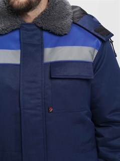 Куртка зимняя Бригада NEW (тк.Смесовая,210), т.синий/васильковый - фото 35477