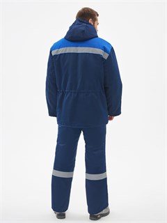 Костюм зимний Легион-К  (тк.Смесовая,210) брюки, т.синий/васильковый - фото 35563