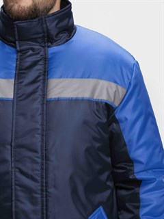 Куртка зимняя Стандарт (Оксфорд), темно-синий/васильковый - фото 35819