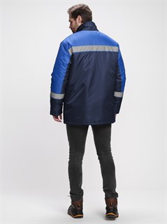 Куртка зимняя Стандарт (Оксфорд), темно-синий/васильковый - фото 35821