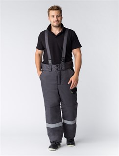 Костюм зимний Ховард (Балтекс, 210) брюки, темно-серый/лимон - фото 36078