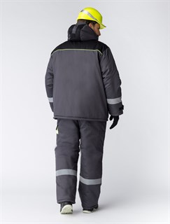 Костюм зимний Ховард (Балтекс, 210) брюки, темно-серый/лимон - фото 36080