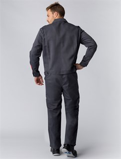 Костюм Фаворит-1 (тк.Смесовая,210) брюки, т.серый/серый - фото 36214