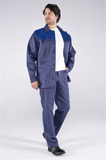 Костюм Стандарт (тк.Смесовая,210) брюки, т.синий/васильковый - фото 36249