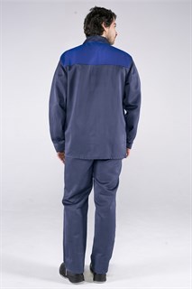 Костюм Стандарт (тк.Смесовая,210) брюки, т.синий/васильковый - фото 36250