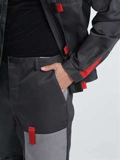 Костюм Фаворит-1 (тк.Смесовая,210) брюки, т.серый/серый (Фврт 315/1) - фото 36536