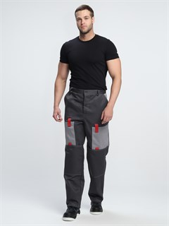 Костюм Фаворит-1 (тк.Смесовая,210) брюки, т.серый/серый (Фврт 315/1) - фото 36537